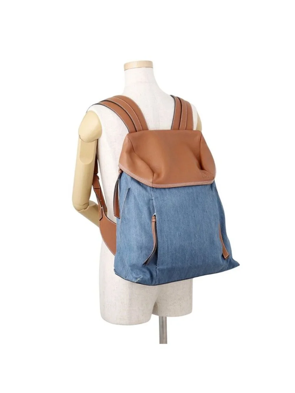 Loewe Backpack T Small Denim Leather
